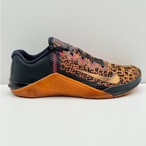Size 8 - Nike Metcon 6 Womens Leopard Cheetah Print Training Shoes AT3160-096